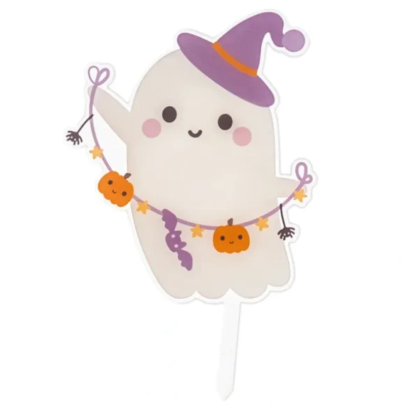 Shop All | Boo! Ghost Acrylic Cake Topper - CaringForTots - Professional Baby and Children's Products | Caring for Growth, Caring for Every Moment