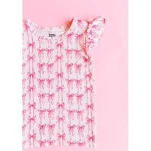 Shop All | Bow Cute Dream Cap Sleeve Top - CaringForTots - Professional Baby and Children's Products | Caring for Growth, Caring for Every Moment
