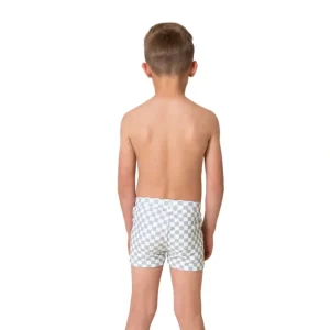 Shop All | Boy's Euro Short | Green Checkered - CaringForTots - Professional Baby and Children's Products | Caring for Growth, Caring for Every Moment