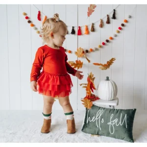 Shop All | Brick Rib Dream Tutu Bodysuit Dress - CaringForTots - Professional Baby and Children's Products | Caring for Growth, Caring for Every Moment
