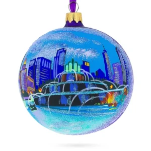 Shop All | Buckingham Fountain, Chicago, Illinois, Usa Glass Ball Christmas Ornament 4 Inches - CaringForTots - Professional Baby and Children's Products | Caring for Growth, Caring for Every Moment