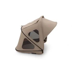 Shop All | Bugaboo Dragonfly Breezy Sun Canopy - Dune Taupe - CaringForTots - Professional Baby and Children's Products | Caring for Growth, Caring for Every Moment