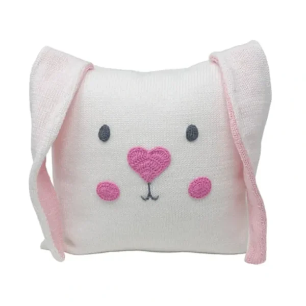 Shop All | Bunny Face 10" Pillow - CaringForTots - Professional Baby and Children's Products | Caring for Growth, Caring for Every Moment