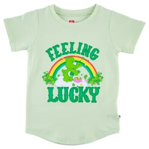 Shop All | Care Bears Feeling Lucky Graphic T-shirt - CaringForTots - Professional Baby and Children's Products | Caring for Growth, Caring for Every Moment