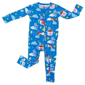 Shop All | Care Bears Grumpy Coffee Convertible Romper - CaringForTots - Professional Baby and Children's Products | Caring for Growth, Caring for Every Moment