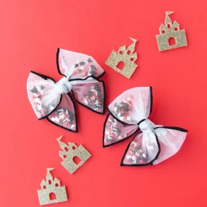 Shop All | Cast Member | Pigtail Set - Petite Party Bow - CaringForTots - Professional Baby and Children's Products | Caring for Growth, Caring for Every Moment