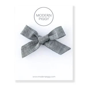 Shop All | Chambray | Hand-tied Bow - CaringForTots - Professional Baby and Children's Products | Caring for Growth, Caring for Every Moment