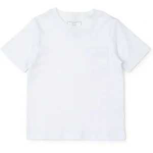 Shop All | Charles Men's Shortsleeve Pocket T-shirt - White - CaringForTots - Professional Baby and Children's Products | Caring for Growth, Caring for Every Moment