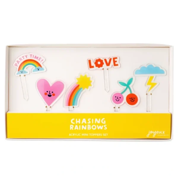 Shop All | Chasing Rainbows Acrylic Mini Topper Set - CaringForTots - Professional Baby and Children's Products | Caring for Growth, Caring for Every Moment