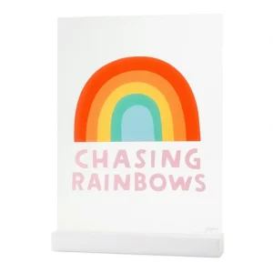Shop All | Chasing Rainbows Acrylic Table Top Sign - CaringForTots - Professional Baby and Children's Products | Caring for Growth, Caring for Every Moment
