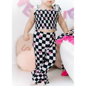 Shop All | Check Yes Juliet Exclusive Dream Smocked Flare Set - CaringForTots - Professional Baby and Children's Products | Caring for Growth, Caring for Every Moment