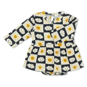 Shop All | Checkered Joy Bodysuit Dress - CaringForTots - Professional Baby and Children's Products | Caring for Growth, Caring for Every Moment