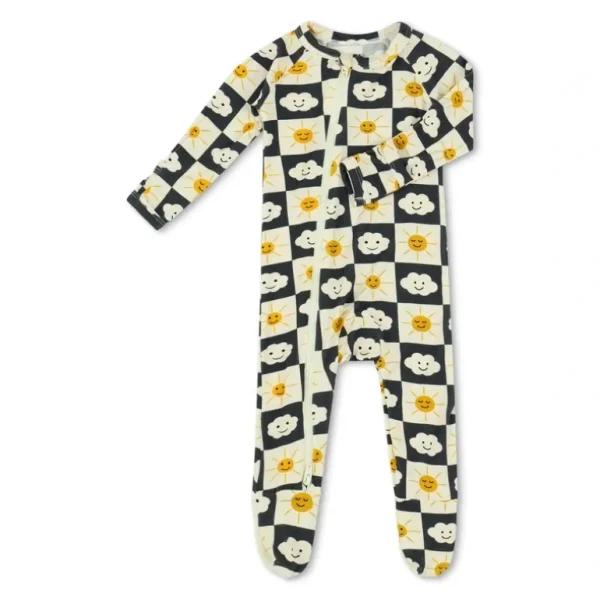 Shop All | Checkered Joy Footie - CaringForTots - Professional Baby and Children's Products | Caring for Growth, Caring for Every Moment