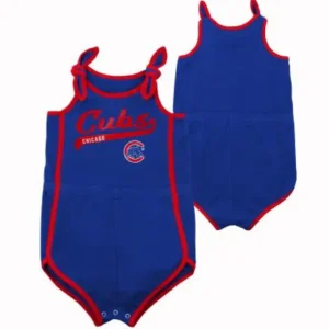 Shop All | Chicago Cubs Cubs Hit Run Romper - CaringForTots - Professional Baby and Children's Products | Caring for Growth, Caring for Every Moment