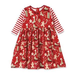 Shop All | Christmas Collage Bamboo Dress - CaringForTots - Professional Baby and Children's Products | Caring for Growth, Caring for Every Moment