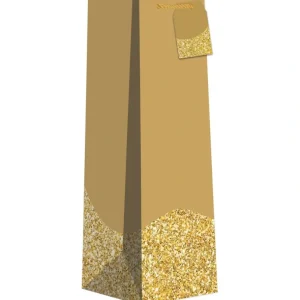 Shop All | Christmas Wine Bottle Gift Bags, Natural Kraft and Gold Glitter - CaringForTots - Professional Baby and Children's Products | Caring for Growth, Caring for Every Moment
