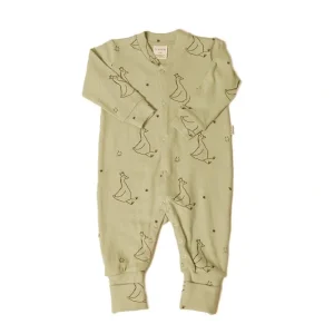 Shop All | Claude & Co Smith Goose Onesie - Sage - CaringForTots - Professional Baby and Children's Products | Caring for Growth, Caring for Every Moment