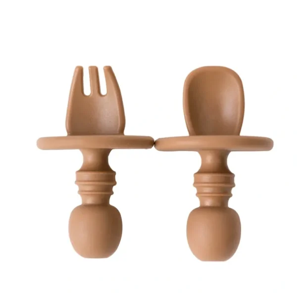 Shop All | Clay Mini Spoon And Fork Set - CaringForTots - Professional Baby and Children's Products | Caring for Growth, Caring for Every Moment