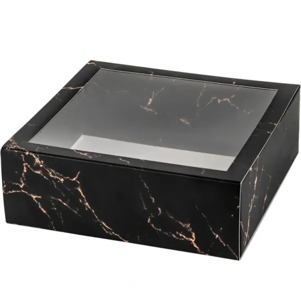 Shop All | Clear Window Gift Boxes Square Black 6" X 6" X 2" 12 Pack - CaringForTots - Professional Baby and Children's Products | Caring for Growth, Caring for Every Moment