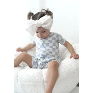 Shop All | Cloudy Checkers Dream Shortie - CaringForTots - Professional Baby and Children's Products | Caring for Growth, Caring for Every Moment