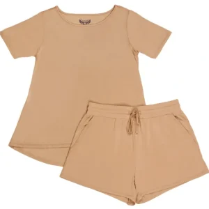 Shop All | Coca Mocha Women's Short Sleeve & Shorts Pajama Set - CaringForTots - Professional Baby and Children's Products | Caring for Growth, Caring for Every Moment