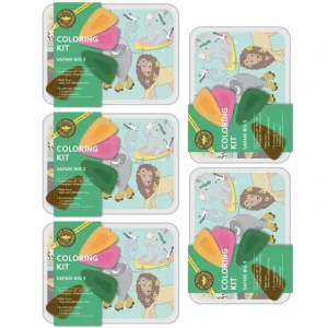 Shop All | Coloring Kit - 5 Units In Set - Safari Big Five Small - CaringForTots - Professional Baby and Children's Products | Caring for Growth, Caring for Every Moment