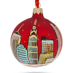Shop All | Columbus, Ohio, Usa Glass Christmas Ornament 3.25 Inches - CaringForTots - Professional Baby and Children's Products | Caring for Growth, Caring for Every Moment