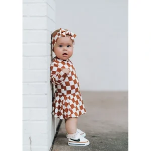 Shop All | Copper Checkers Dream Bow - CaringForTots - Professional Baby and Children's Products | Caring for Growth, Caring for Every Moment