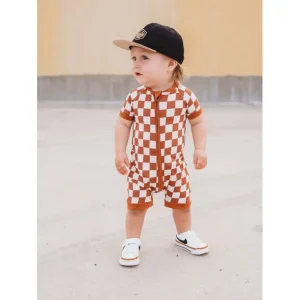 Shop All | Copper Checkers Dream Shortie - CaringForTots - Professional Baby and Children's Products | Caring for Growth, Caring for Every Moment