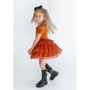 Shop All | Copper Rib Dream Tutu Dress - CaringForTots - Professional Baby and Children's Products | Caring for Growth, Caring for Every Moment