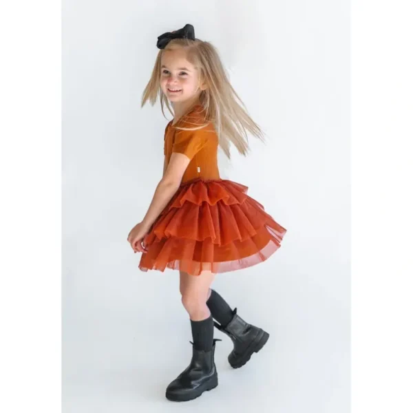 Shop All | Copper Rib Dream Tutu Dress - CaringForTots - Professional Baby and Children's Products | Caring for Growth, Caring for Every Moment