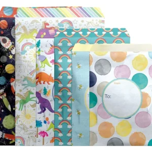 Shop All | 12 Count Graphic Assorted Mix Decorative Foam Padded Mailing Envelopes - CaringForTots - Professional Baby and Children's Products | Caring for Growth, Caring for Every Moment