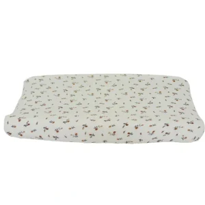 Shop All | Cream Floral Changing Pad Cover - CaringForTots - Professional Baby and Children's Products | Caring for Growth, Caring for Every Moment