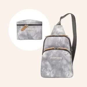 Shop All | Criss-Cross Sling in Smoke Swirl & Travel Train Case Bundle - CaringForTots - Professional Baby and Children's Products | Caring for Growth, Caring for Every Moment