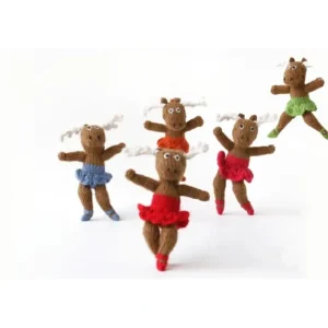 Shop All | Dancing Moose Ornament- Set Of 6 - CaringForTots - Professional Baby and Children's Products | Caring for Growth, Caring for Every Moment