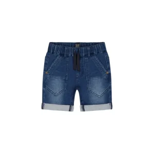 Shop All | Dark Blue Stretch Denim Short - CaringForTots - Professional Baby and Children's Products | Caring for Growth, Caring for Every Moment