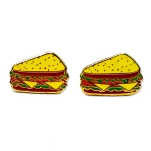 Shop All | Deli Sandwich Enamel Earrings - CaringForTots - Professional Baby and Children's Products | Caring for Growth, Caring for Every Moment