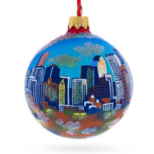 Shop All | Denver, Colorado Glass Ball Christmas Ornament 3.25 Inches - CaringForTots - Professional Baby and Children's Products | Caring for Growth, Caring for Every Moment