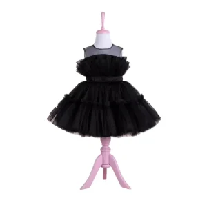 Shop All | Diana Black Party Dress - CaringForTots - Professional Baby and Children's Products | Caring for Growth, Caring for Every Moment