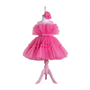 Shop All | Diana Pink Party Dress - CaringForTots - Professional Baby and Children's Products | Caring for Growth, Caring for Every Moment