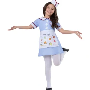 Shop All | Diner Waitress Costume - Kids - CaringForTots - Professional Baby and Children's Products | Caring for Growth, Caring for Every Moment