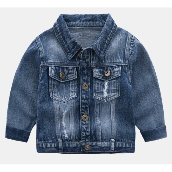 Shop All | Distressed Denim Jean Jacket - CaringForTots - Professional Baby and Children's Products | Caring for Growth, Caring for Every Moment