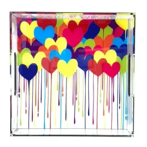 Shop All | Dripping in Love Acrylic Tray - CaringForTots - Professional Baby and Children's Products | Caring for Growth, Caring for Every Moment