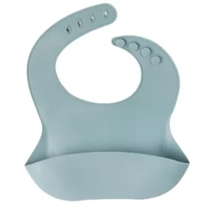 Shop All | Duck Egg Blue Silicone Baby Bib - CaringForTots - Professional Baby and Children's Products | Caring for Growth, Caring for Every Moment