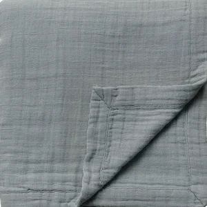 Shop All | Dusty Blue Muslin Quilt - CaringForTots - Professional Baby and Children's Products | Caring for Growth, Caring for Every Moment