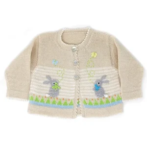Shop All | Easter Cardigan With Bunnies - CaringForTots - Professional Baby and Children's Products | Caring for Growth, Caring for Every Moment