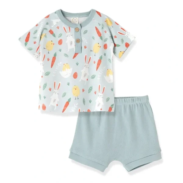 Shop All | Easter Peeps Boy's Henley Set - CaringForTots - Professional Baby and Children's Products | Caring for Growth, Caring for Every Moment