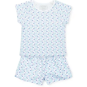 Hot Emery Girls' Pima Cotton Short Set - Tennis Match Pink - CaringForTots - Professional Baby and Children's Products | Caring for Growth, Caring for Every Moment
