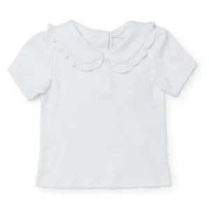 Best Emily Girls' Pima Cotton Short Sleeve Shirt - CaringForTots - Professional Baby and Children's Products | Caring for Growth, Caring for Every Moment