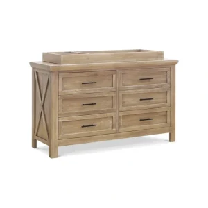 Sale Emory Farmhouse Dresser in Driftwood - CaringForTots - Professional Baby and Children's Products | Caring for Growth, Caring for Every Moment